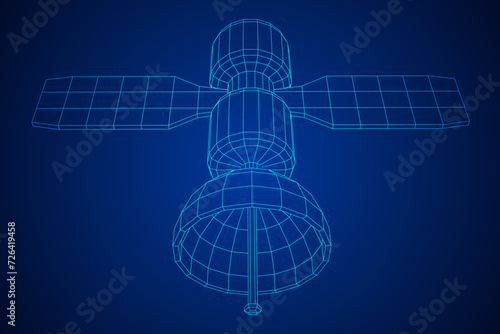 Space station communications satellite.