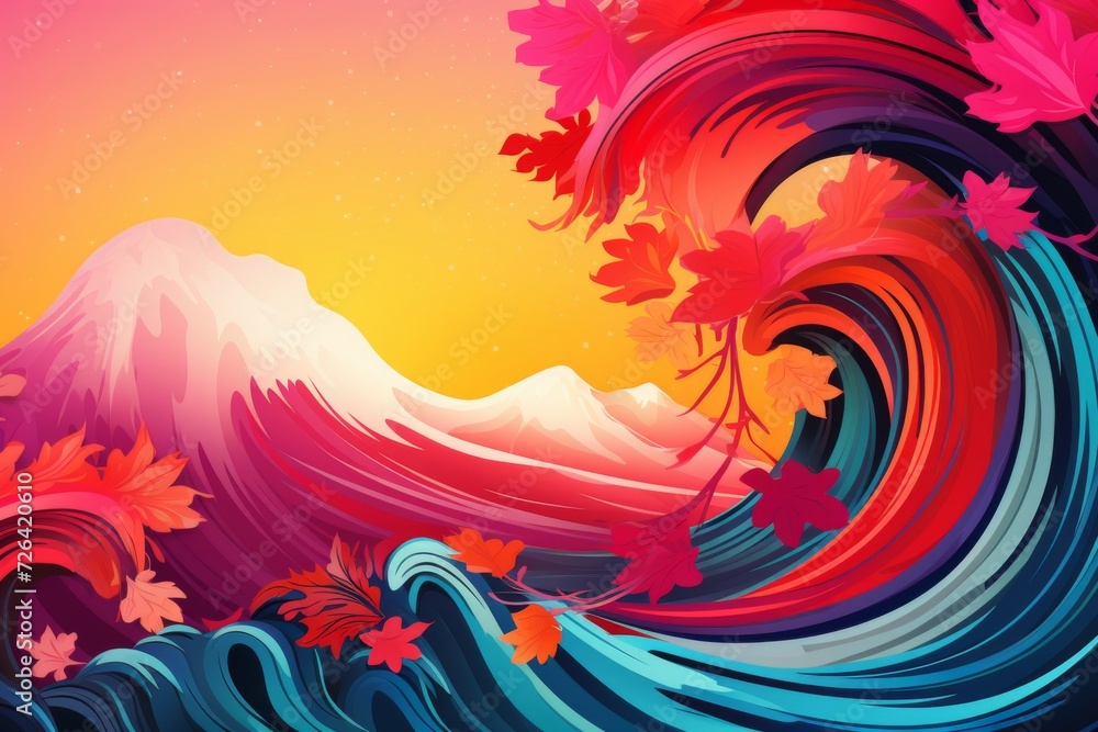 Abstract background for asian american and pacific islander heritage ...