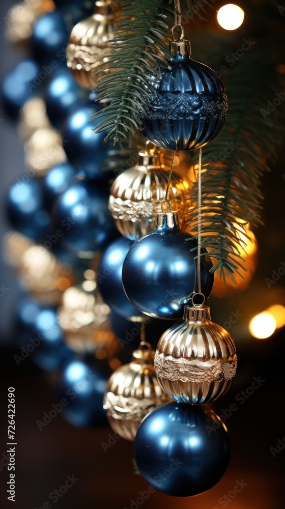 Fototapeta premium Shimmering light with holiday scene UHD wallpaper