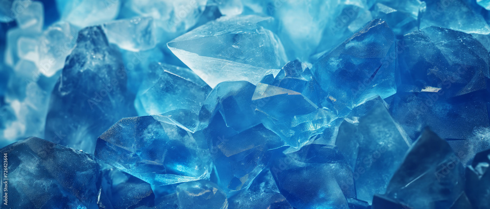 Blue crystals background texture Blue crystals background texture