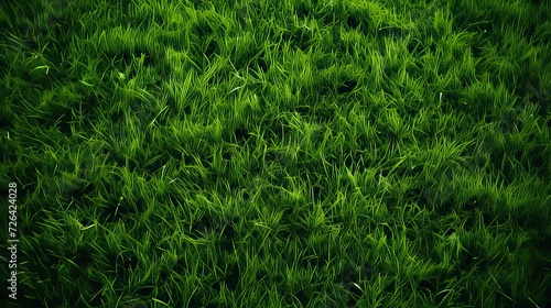 Lush green football field. ideal for soccer matches, team sports and outdoor recreational activities