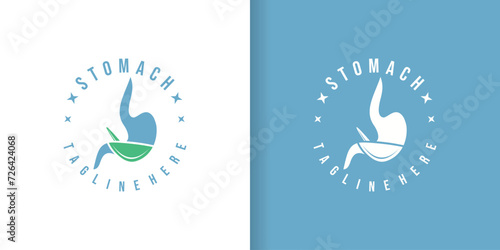 Stomach health vector logo isolated. stomach health logo