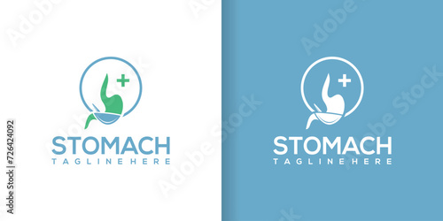Stomach health vector logo isolated. stomach health logo
