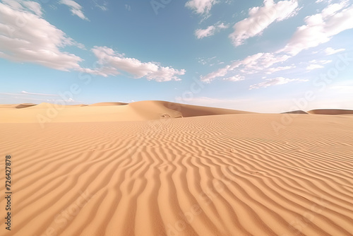 Wide Angle  Supporting Tracking Shot  Sahara dessert dunes