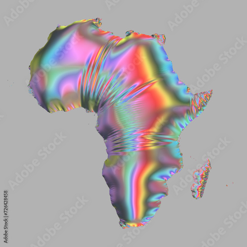 Afrika changierend und aufgeblasen photo