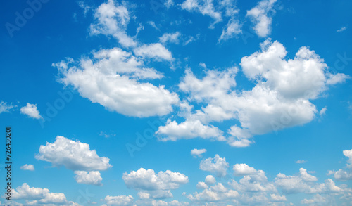 Blue sky with white clouds