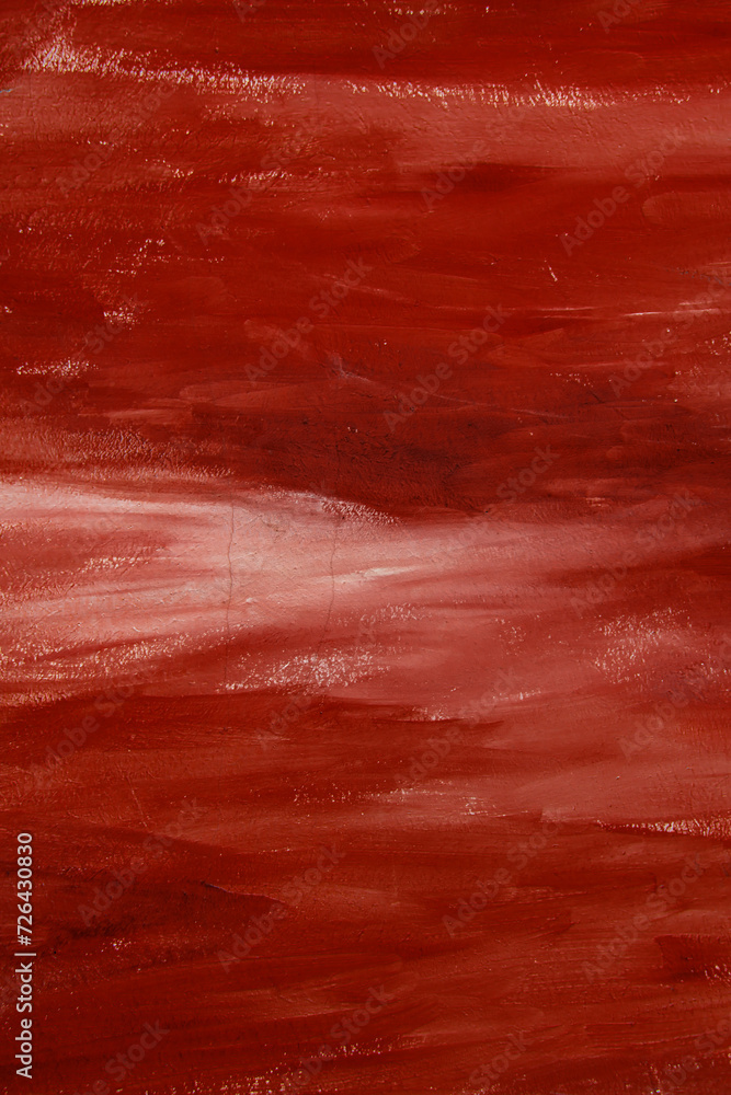 Red background oil paint texture.