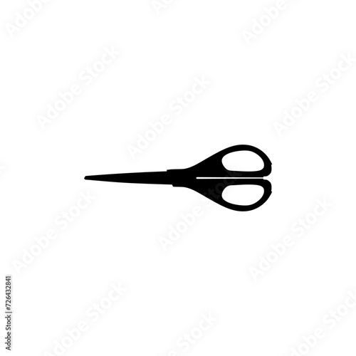 Scissors Silhouette, Flat Style, can use for Pictogram, Art Illustration, Website, Apps, Logo Type or Graphic Design Element. Vector Illustration 