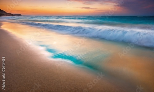 Closeup of sand on beach and blue summer sky. © Dompet Masa Depan
