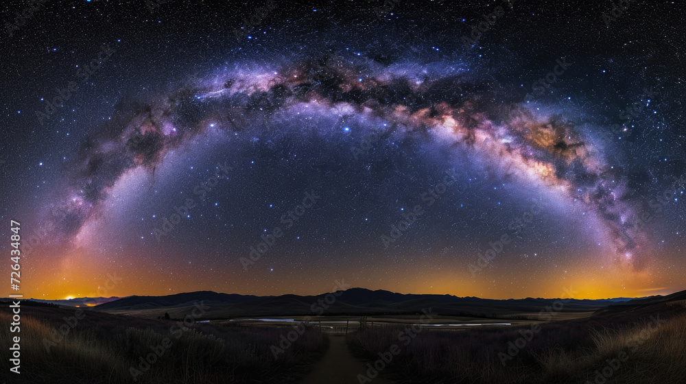 A mesmerizing night sky adorned with countless brilliant stars