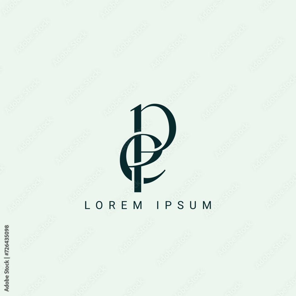 PE EP P E abstract vector logo monogram template PE EP P E abstract vector logo monogram template
