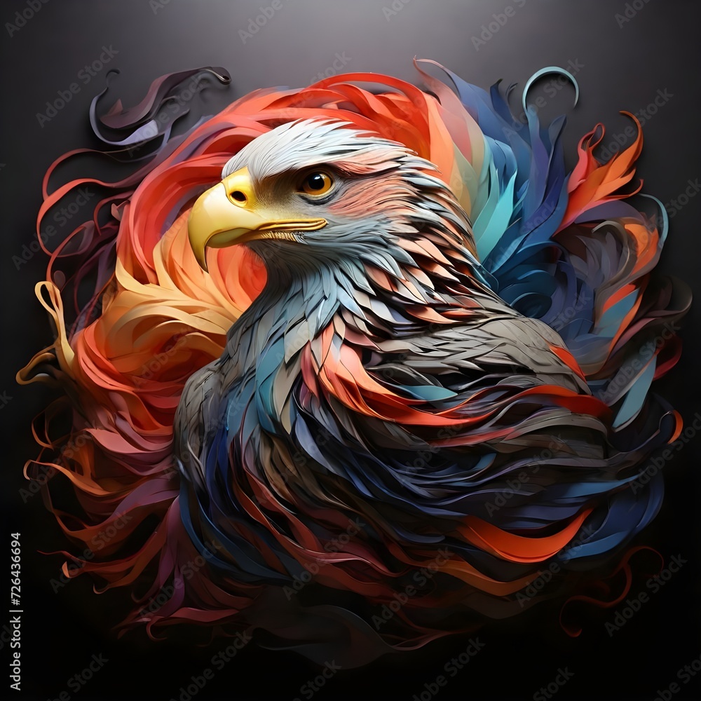 Fototapeta premium rooster on the background