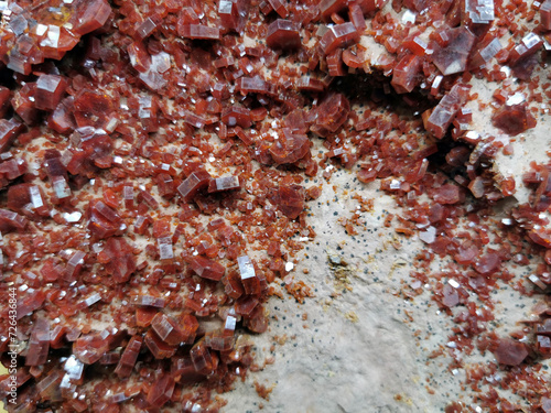 vanadinite brown mineral texture photo