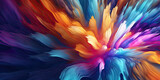 Vibrant Explosion of Colors in Abstract Art - Generative AI