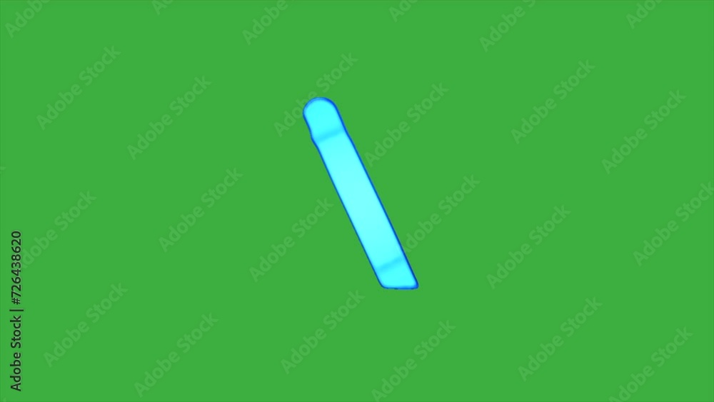 Animation cartoon video loop liquid letter X on green screen background Animation cartoon video loop liquid letter X on green screen background
