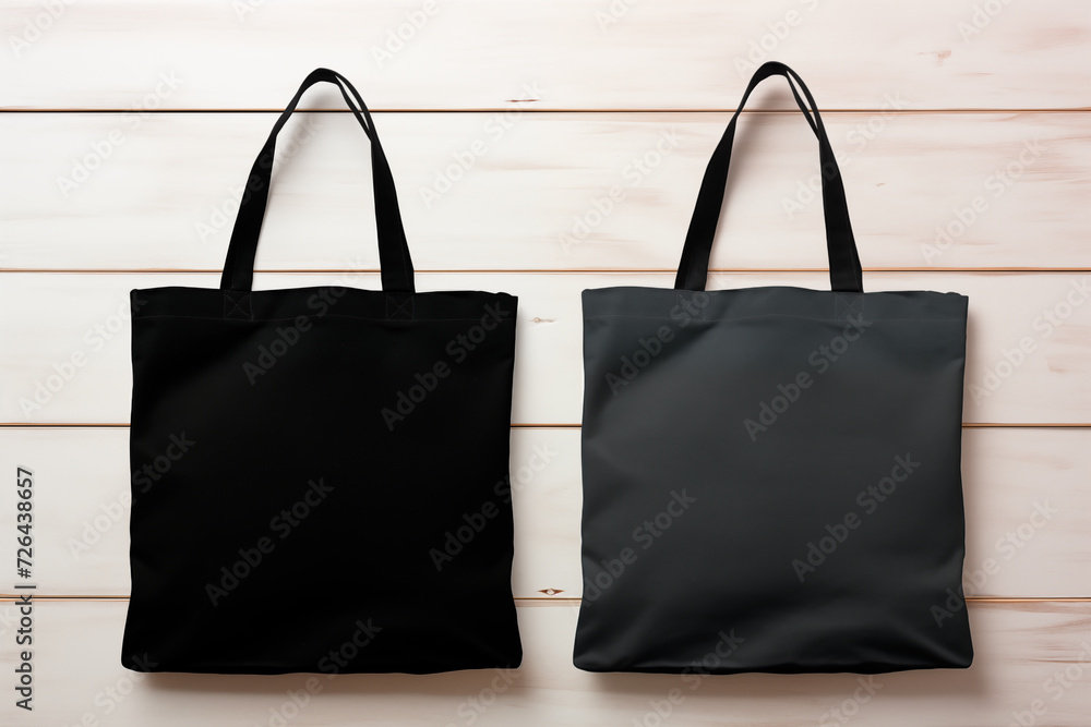 White and black bag mockup with empty copy space White and black bag mockup with empty copy space