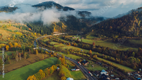 Romania frumoasa din drona Sadova photo