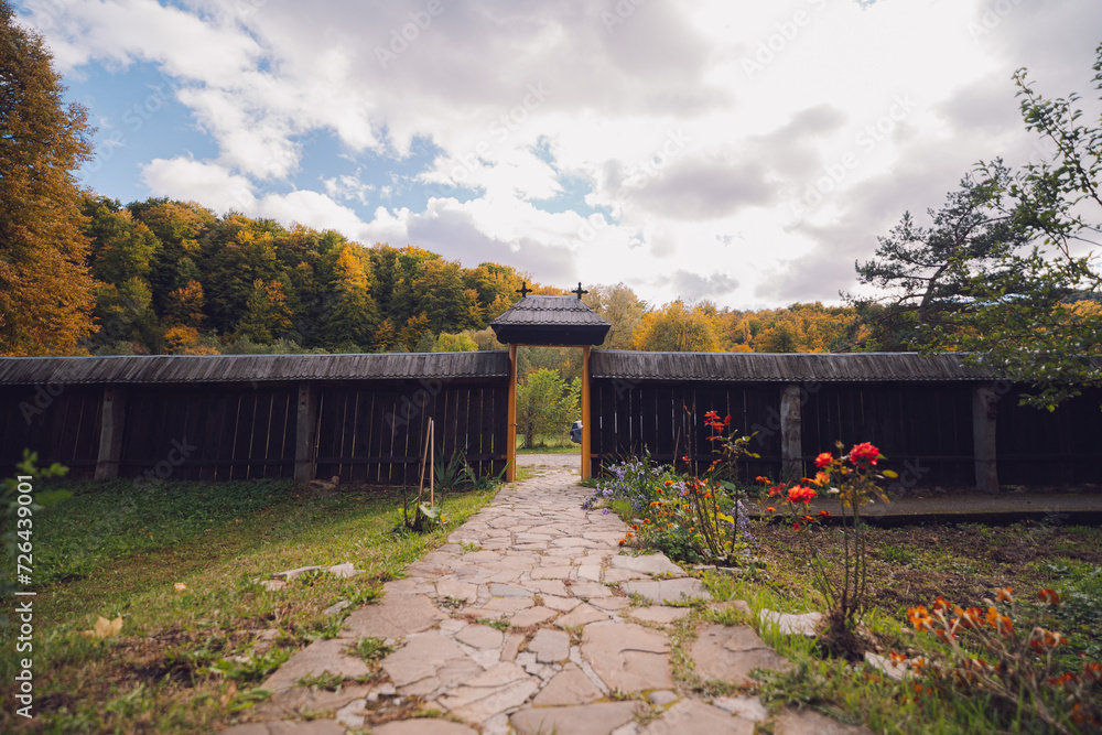 Fototapeta premium autumn romanian garden