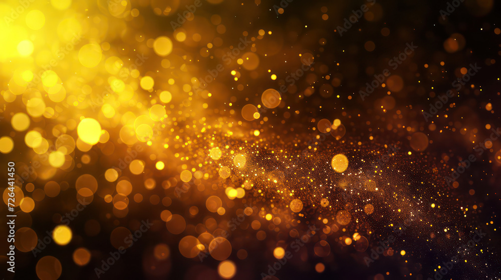 yellow luxury glitter and bokeh particles, yellow bokeh background, holiday festival background yellow luxury glitter and bokeh particles, yellow bokeh background, holiday festival background