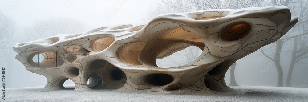 Biomorphic structures mimicking natural forms Stock Photo | Adobe Stock