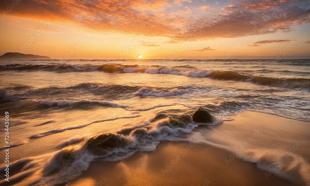Sunset on the beach. Paradise beach. Tropical paradise, white sand, beach, Sunset on the beach. Paradise beach. Tropical paradise, white sand, beach,