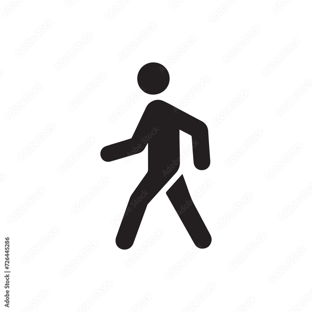 person walking icon vector