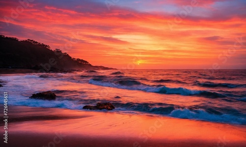 Fantastic closeup view of calm sea water waves