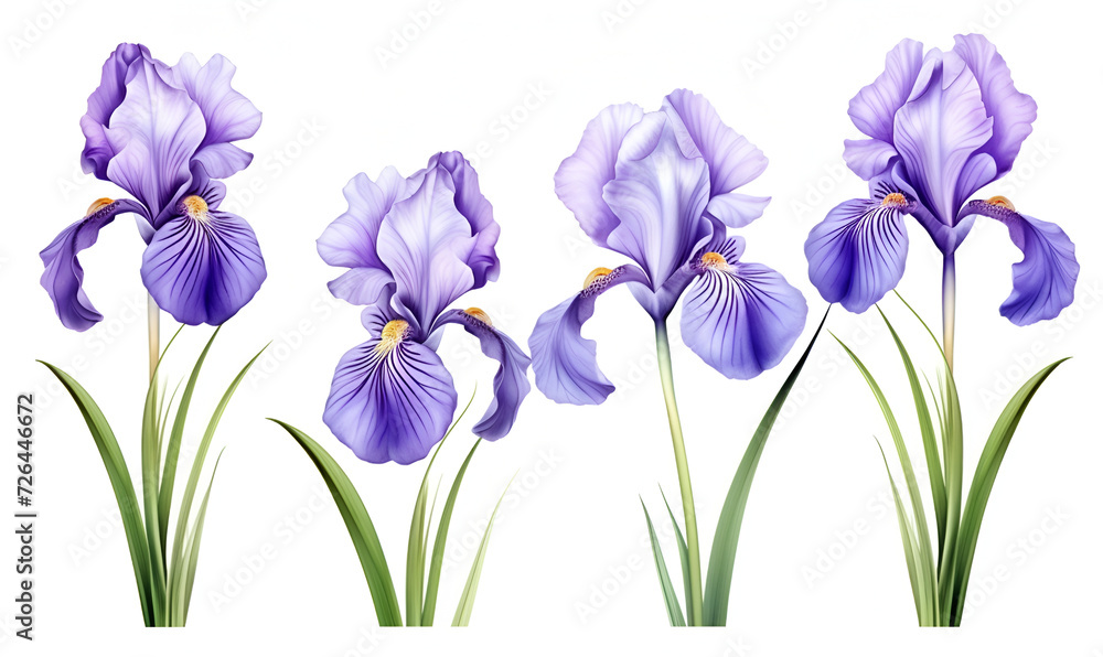 iris flower on white iris flower on white