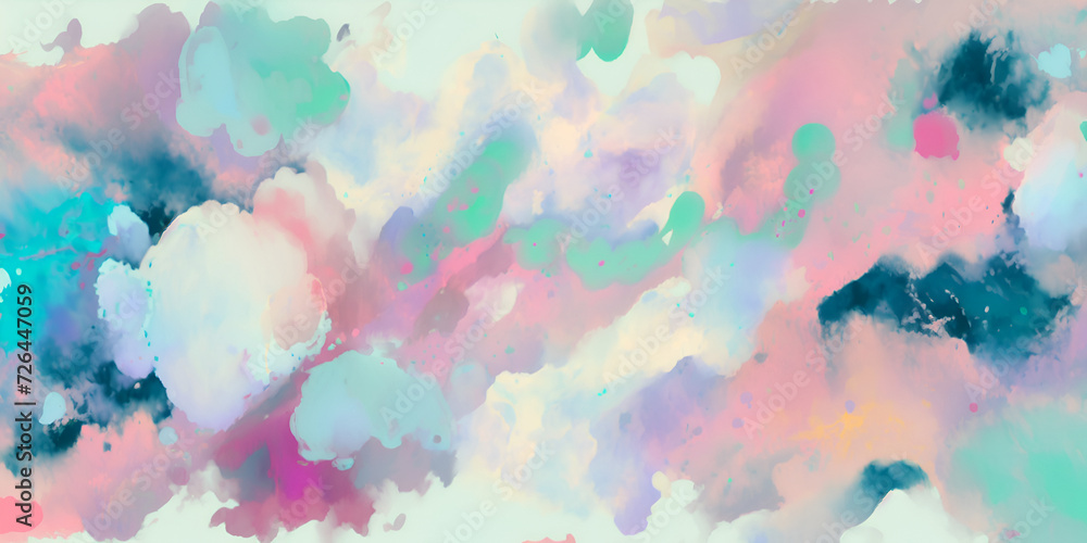 Paints Clchksy Splashes Multicolored Paint. Background Blur