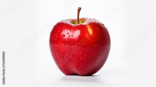 red apple isolated on a white background