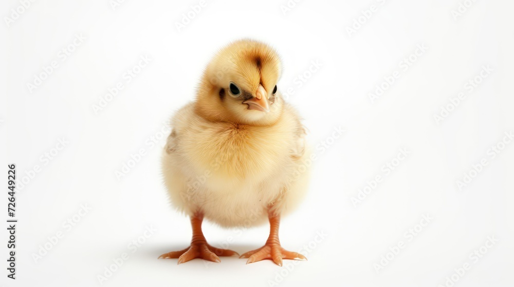 Baby chicken on a white background Baby chicken on a white background