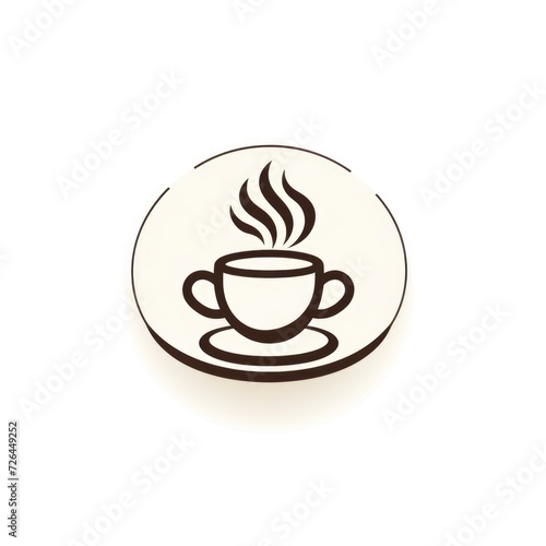 Steaming Coffee Cup on White Background