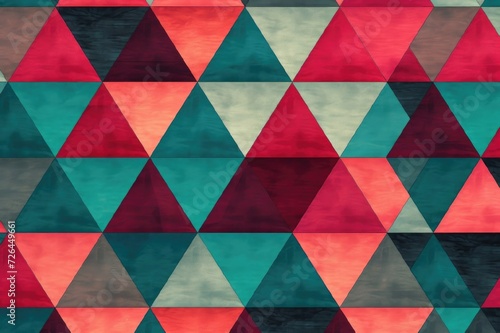 abstract geometric background with multicolored triangles,