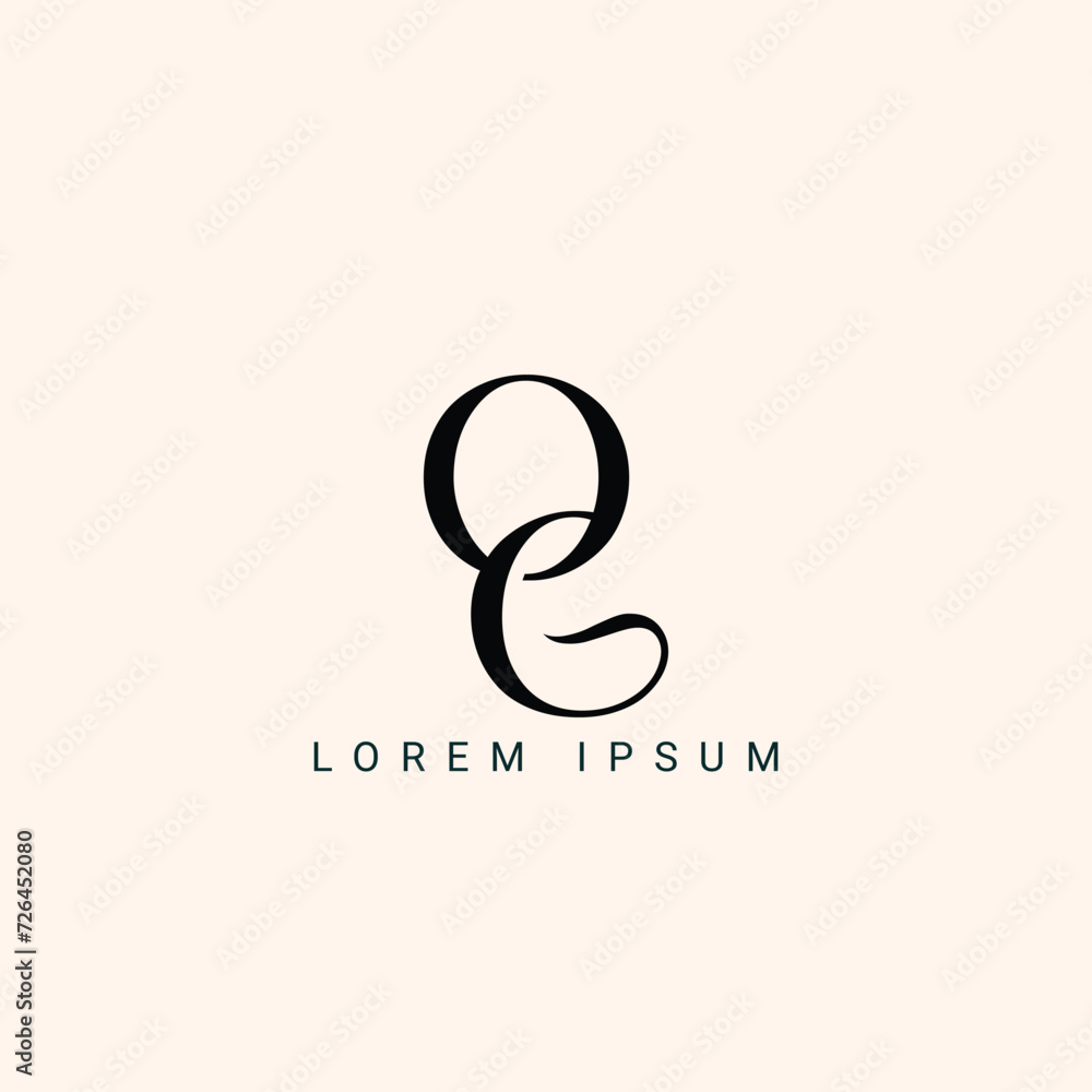 Alphabet letters monogram icon logo OG or GO Alphabet letters monogram icon logo OG or GO