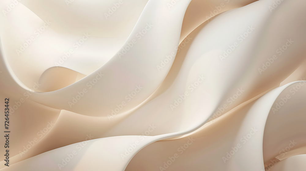 Elegant minimal background with abstract organic forms, soft shadows, and a neutral color palette