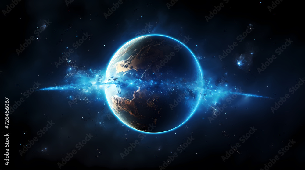 Space galaxy background, 3D illustration of nebulae in the universe Space galaxy background, 3D illustration of nebulae in the universe