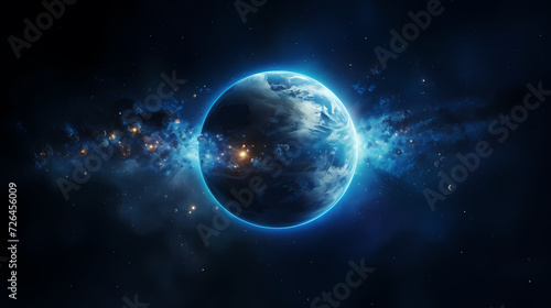Space galaxy background  3D illustration of nebulae in the universe