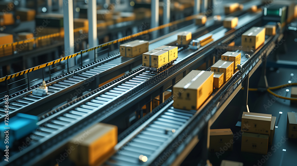 Products supply chain from factory to customers. Products supply chain from factory to customers.