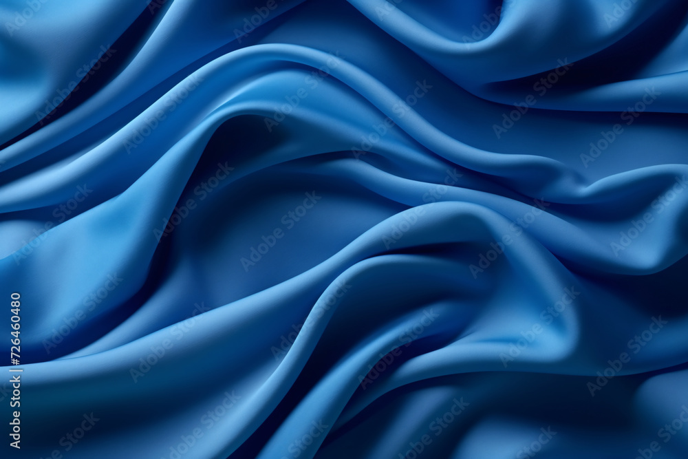 3d render, abstract background with folded textile ruffle, blue cloth macro. 3d render, abstract background with folded textile ruffle, blue cloth macro.