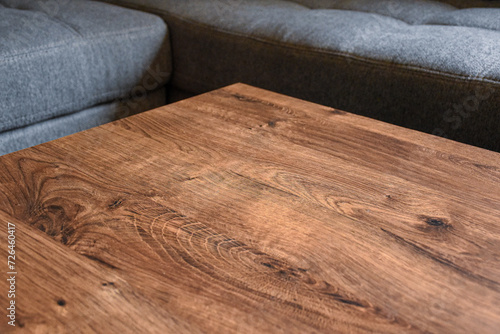 Fotografija Empty brown wooden table