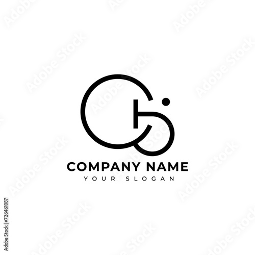 Modern Letter Cb logo vector design template