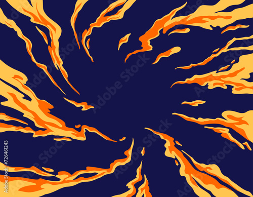 free vector, abstract background circle of fire
