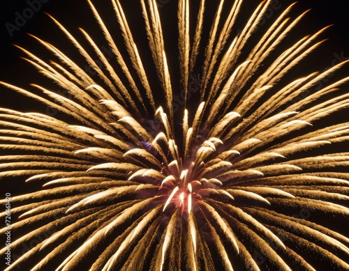 an image of several fireworks exploding outside