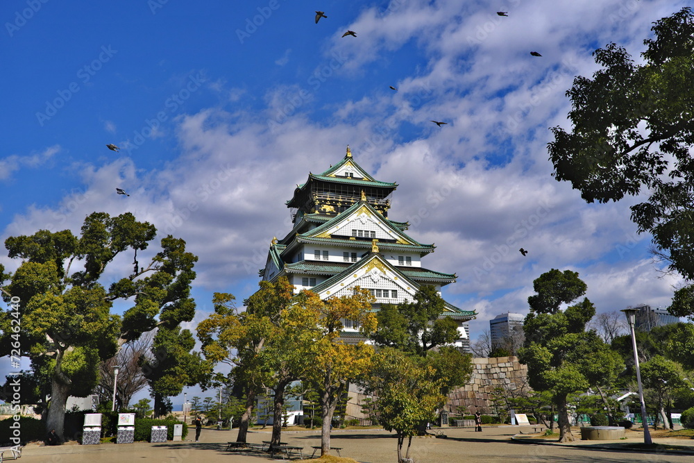 青空と大阪城 青空と大阪城