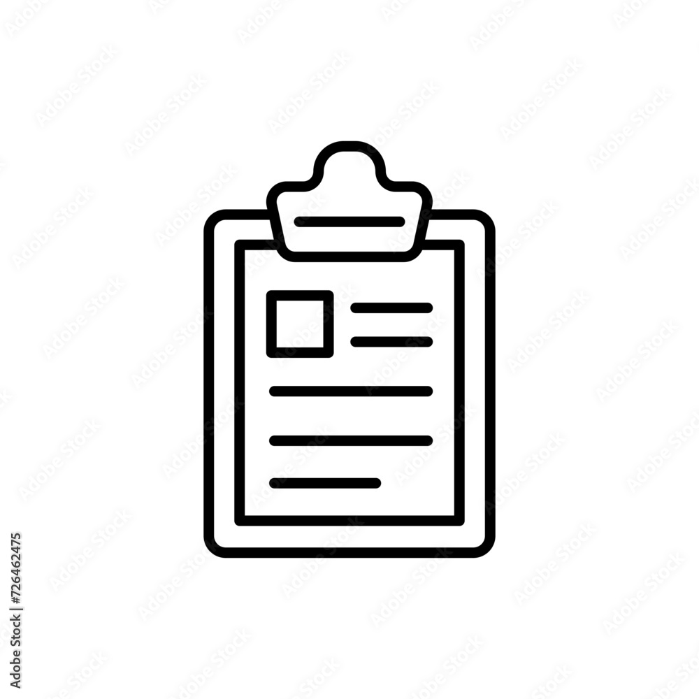 Clipboard outline icons, minimalist vector illustration ,simple transparent graphic element .Isolated on white background Clipboard outline icons, minimalist vector illustration ,simple transparent graphic element .Isolated on white background