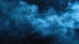 Close-up shot of smoke on a black background. Versatile image that can be used for various projects