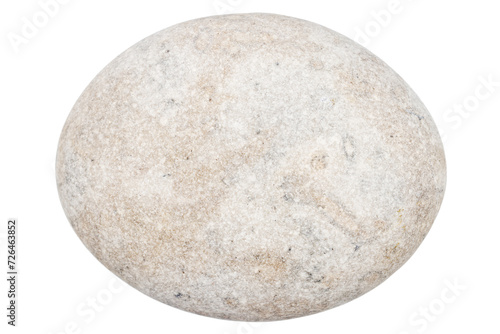Top view of single gray pebble photo