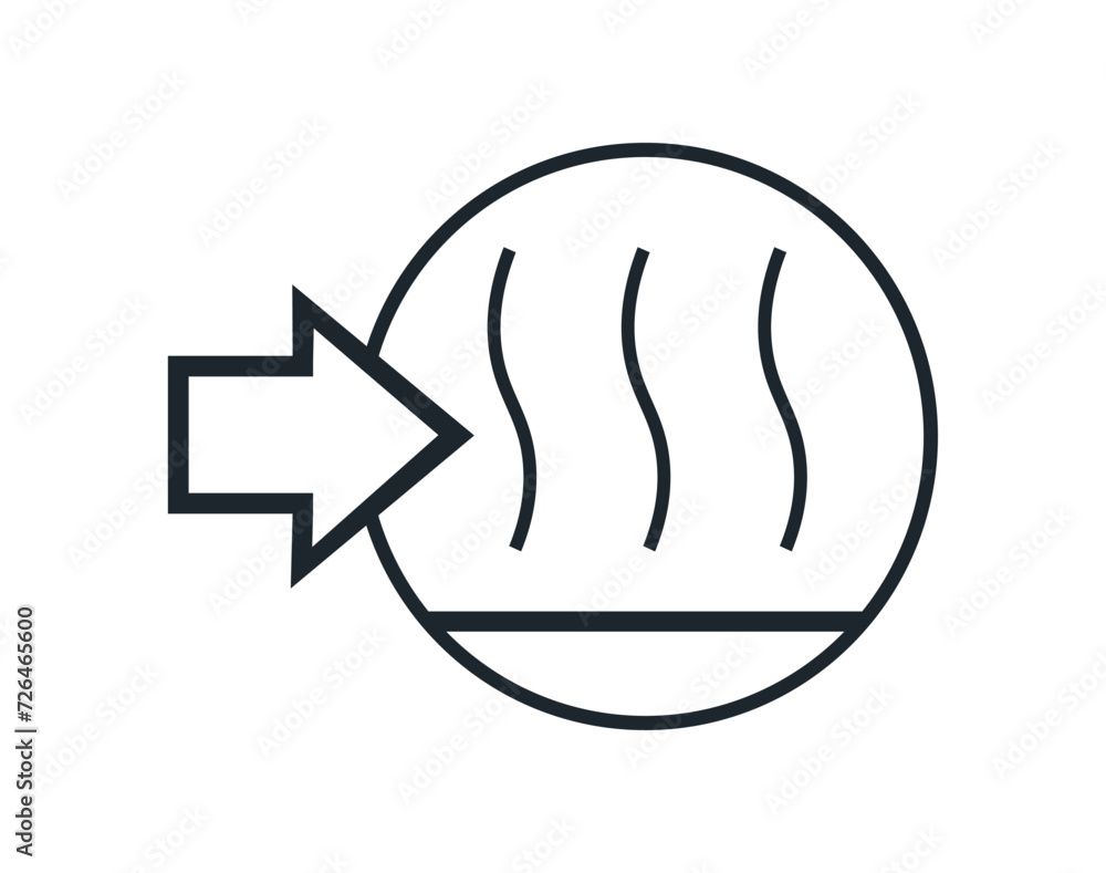 Return flow of heat carrier symbol
Return flow of heat carrier symbol