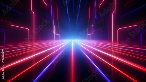 A colorful background with a bright light and a blue and yellow light.,, Abstract blue speed light effect on black background vector illustration