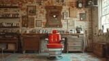 barber shop vintage interior